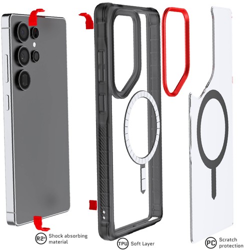 Samsung Galaxy S25 Ultra Case Clear MagSafe Magnetic Phone Cover Ghostek COVERT - Picture 19 of 52