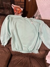 Nike Sportswear Pullover Sweater Girls XL Mint Long Sleeve Sweatshirt Stained