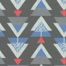 Dear Stella Snofall by Rae Ritchie ST SRR543 GRY Grey Ski Tree BTY Cotton Fabric