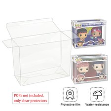 Clear Display Protector Case For Funko Pop 2 Pack Vinyl Figures 0.5mm Case Cover