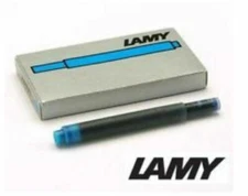   Lamy Fountain Pen Ink Cartridges Turquoise New  In Box  5 Cartridges