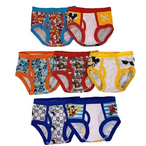 Disney Boys' Toddler Mickey Mouse 3-Pack or 7-Pack Briefs 18M, 2/3T, 4T - Picture 2 of 7