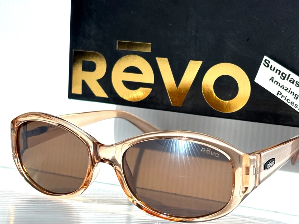 NUEVO Gafas de sol Revo GRACE PETITE cristal arena POLARIZADAS Terra marrón 1249 12 BR Foto 3 de 4