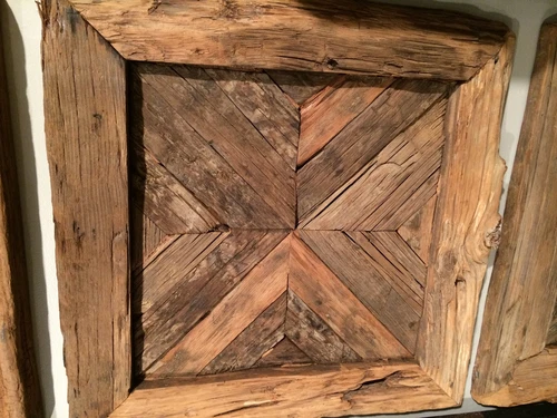 RENNICK RECLAIMED AGED RUSTIC WOOD WALL PANEL SHUTTER WALL ART UTTERMOST 04014 - Picture 2 of 5