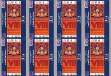(8) 1990-91 Pro Set Super Bowl 160 Football #8 Super Bowl VIII Ticket Card Lot