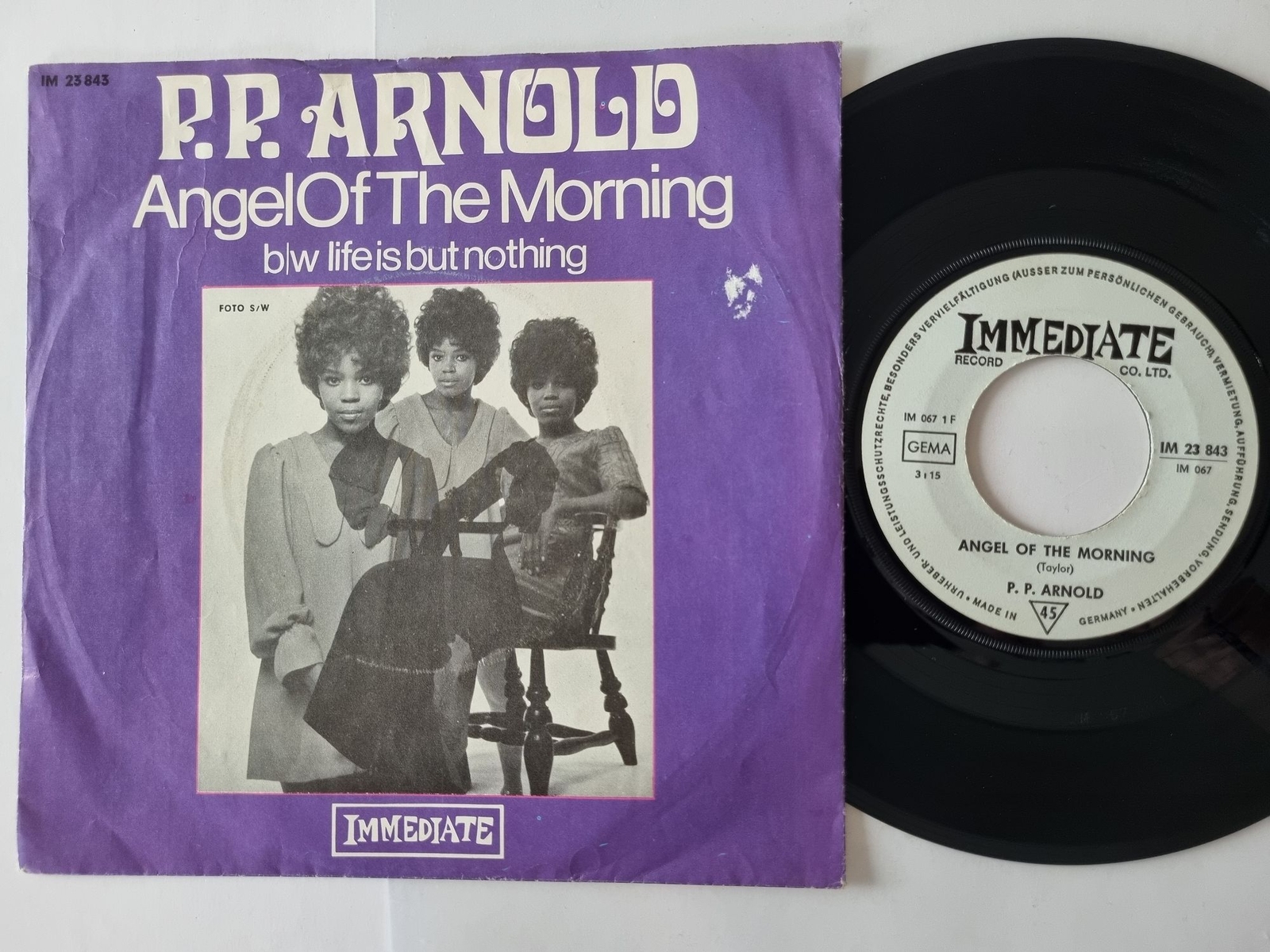 P.P. Arnold - Angel of the morning 7'' Vinyl Germany