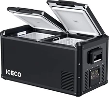 ICECO VL75 ProD Portable Refrigerator Multi-directional Lid Dual Zone  DC 12/24V