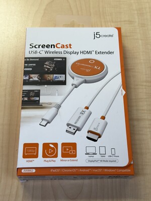 JVAW62 ScreenCast USB-C  Wireless Display HDMI  Extender