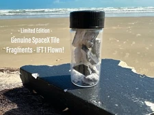 Space X Starship SN24 Heat Shield Thermal Tile Fragments 1 Custom Display Glass