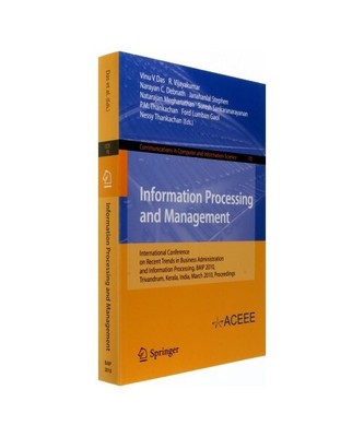 Information Processing and Management: International Conference on Recent Trends