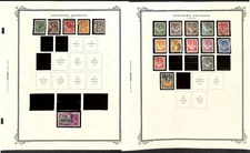 Northern Rhodesia Stamp Collection on 6 Scott Specialty Pages, 1925-1964 (BA)
