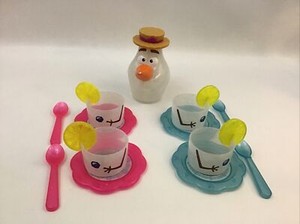 Disney Frozen Snowman Olaf's Summer Tea Set Complete plates spoons cups lemon