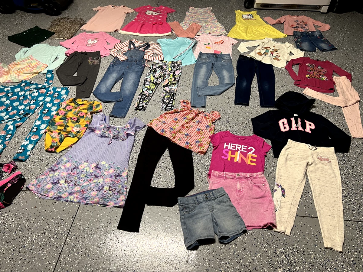 Girls Size 10/12 Huge 40 Piece Clothing Lot Justice, O/N Gap