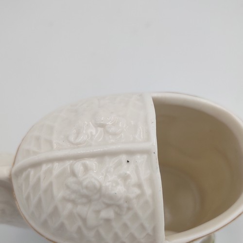 Mini annaffiatoio vintage in ceramica Hermitage tricolore 4" - Foto 7 di 8