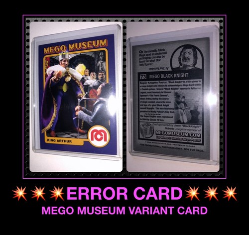 2006 MEGO MUSEUM 70's Super Knights KING ARTHUR ACTION FIGURE DOLL trading card - Picture 1 of 3