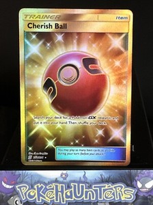 Pokemon Card Cherish Ball 250/236 Unified Minds Gold Secret Rare Trainer NM