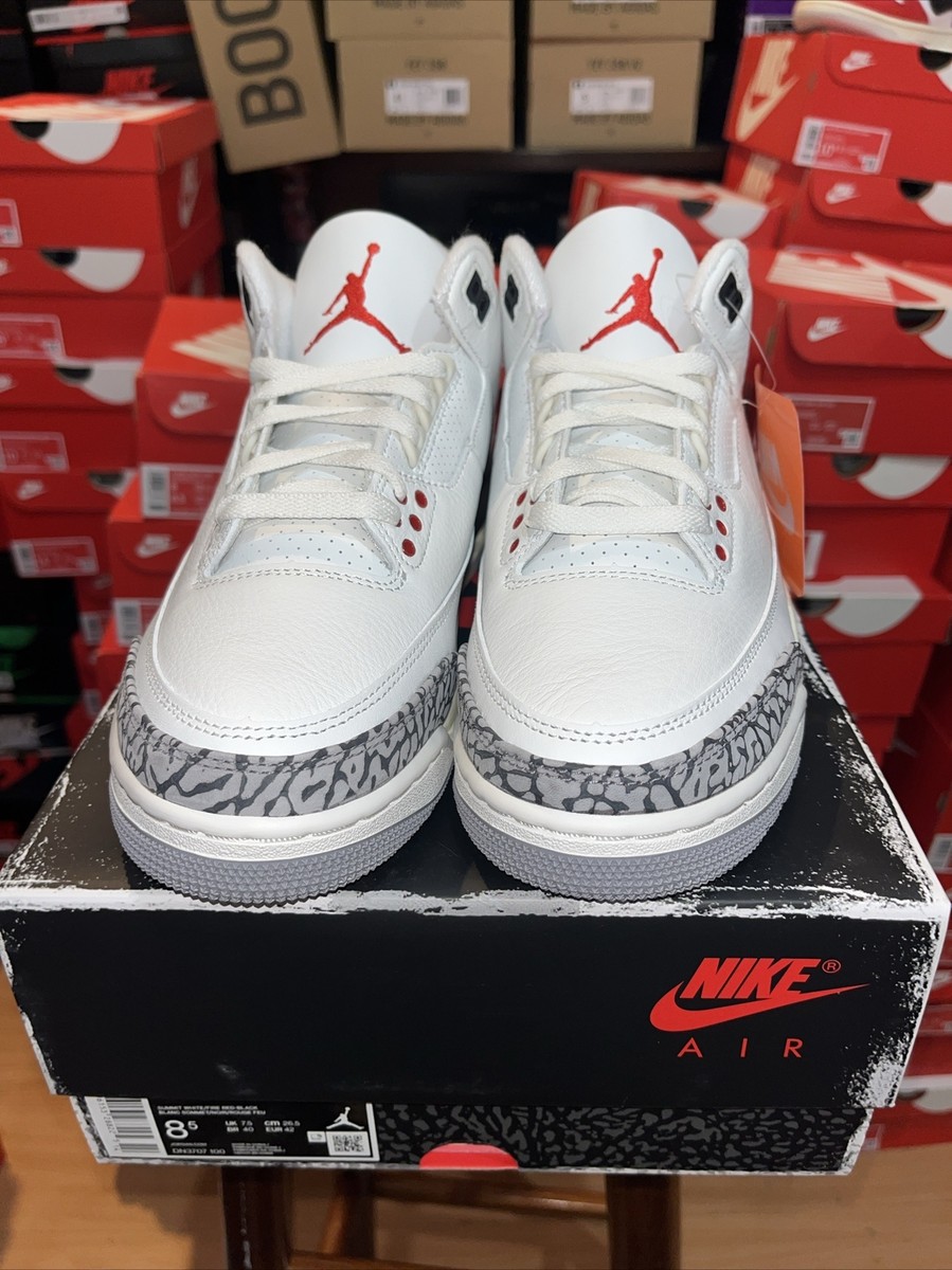 シューズ(男性用) Air Jordan 3 White Cement Reimagined Air Jordan 3 Retro GS 'White Cement Reimagined' — Kick Game