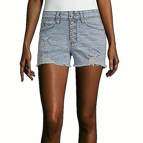 Denim Shortie Shorts Size 