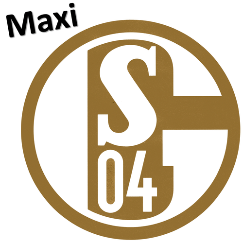 Aufkleber Maxi FC Schalke 04 Blau Weiß Gold Silber Weiß transparent Sticker S04 - Bild 10 von 17