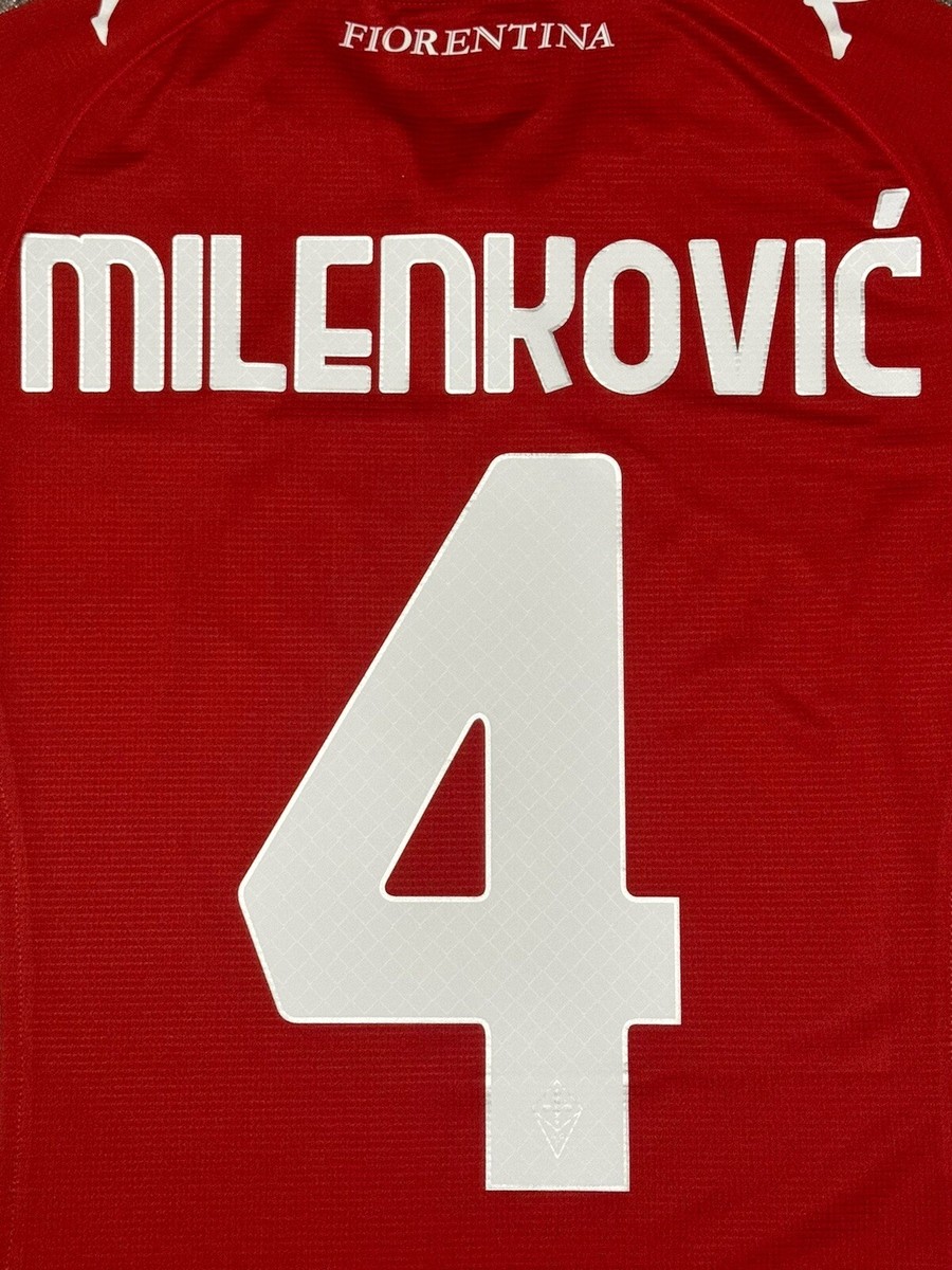 2020/21 Fiorentina Authentic Third #4 Milenkovic Jersey Small