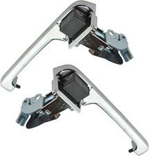 Chrome outside Exterior Door Handle Left  Right Pair Set for 80-96 Ford Truck