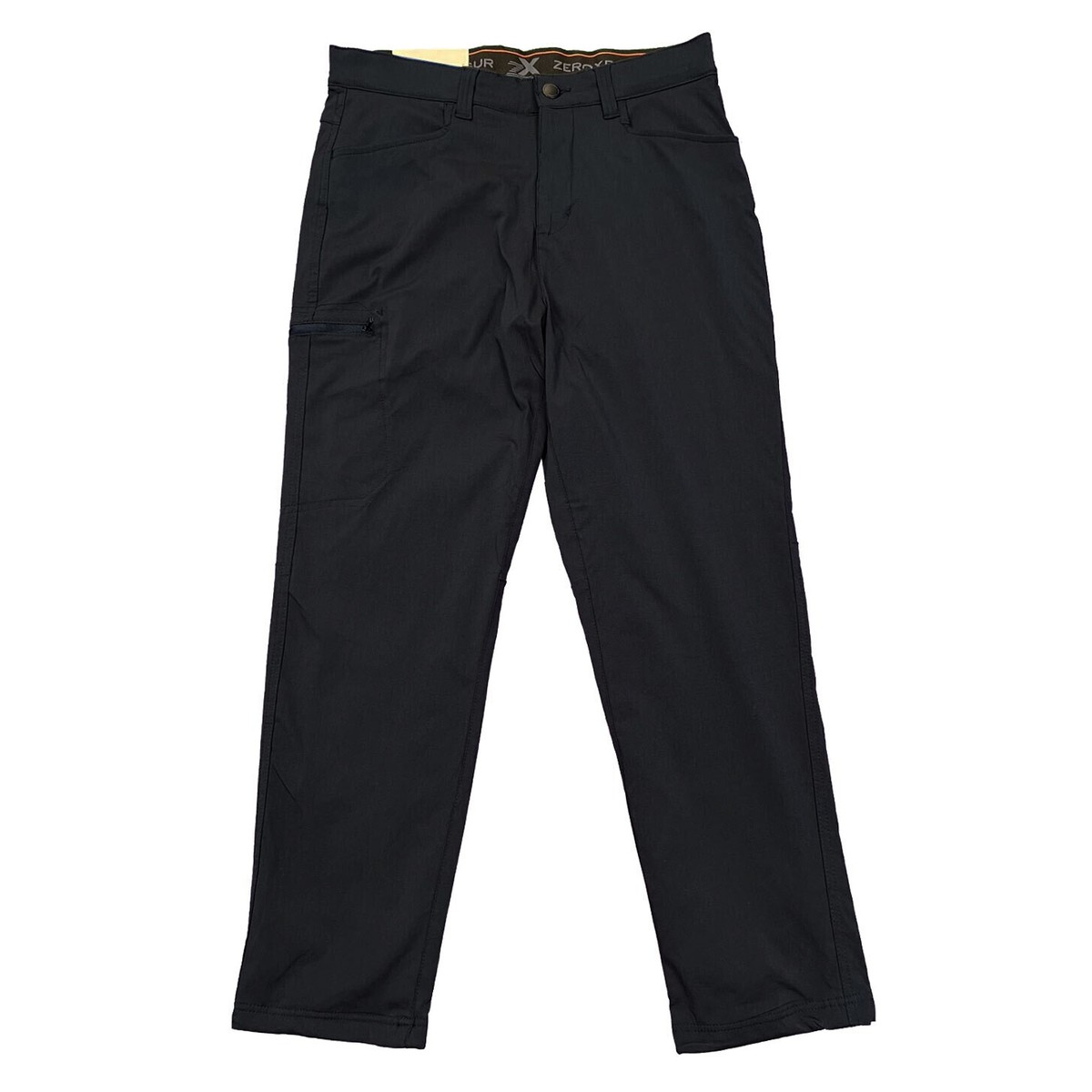 Zeroxposur Men's Black Pant Fleece-Lined Utility Stretch