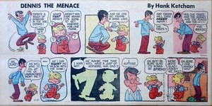 Dennis the Menace by Hank Ketcham - color Sunday comic page - April 19, 1959