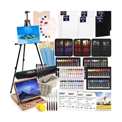166 Pcs Deluxe Artist Painting Set, Painting Supplies with 96