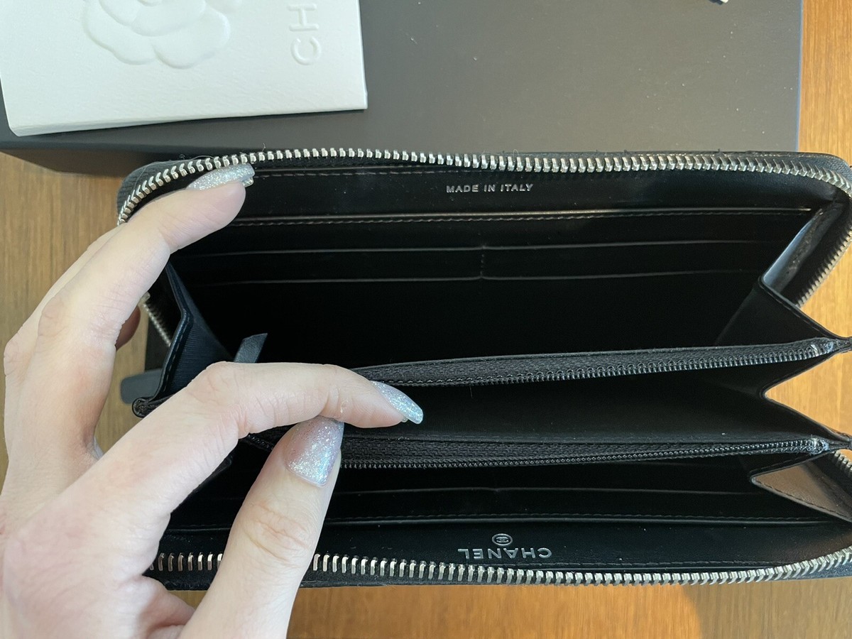 【希少】コンパクトウォレット│CHANEL SO BLACK│ユニセックス Chanel So Black Zip Wallet | eBay