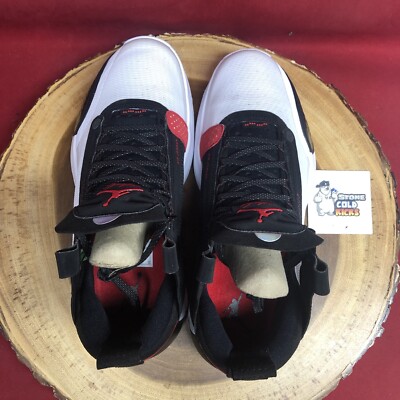Air Jordan 34 ホワイト/ブラック/レッド 9.5 Nike Air Jordan XXXIV 34 GS Bred White Black Red BQ3384-100 Youth