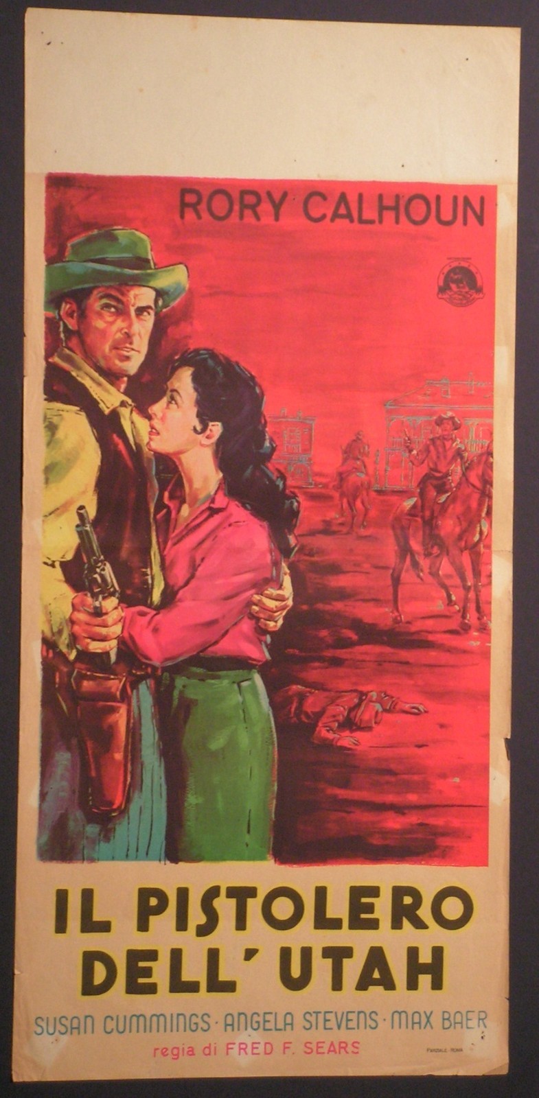 Locandina originale film Il pistolero dell'Utah (1957) - Regia di Fred Sears