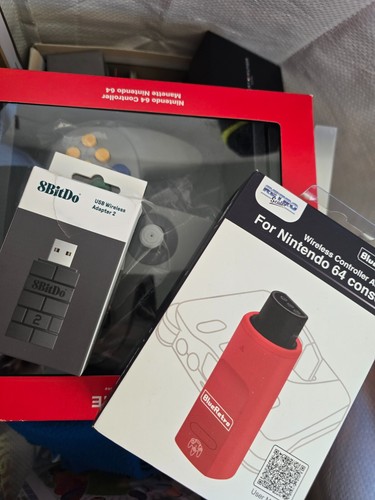 8BitDo X Retrobit N64 Bluetooth Gamepad RB8-64 + USB Adapter + N64 Adapter - Bild 3 von 3