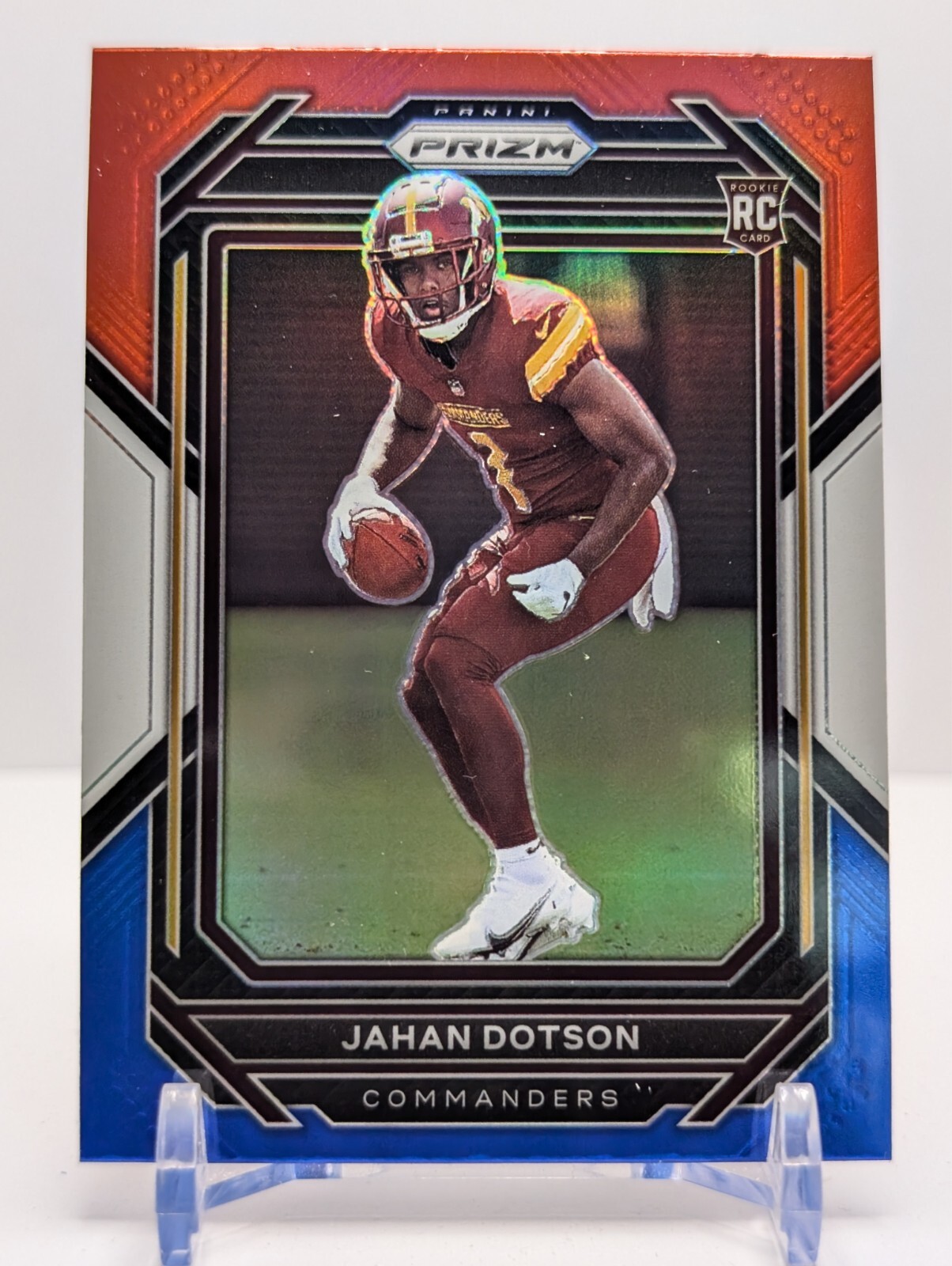 2022 Panini Prizm - Rookies #312 Jahan Dotson (RC) Red White and Blue