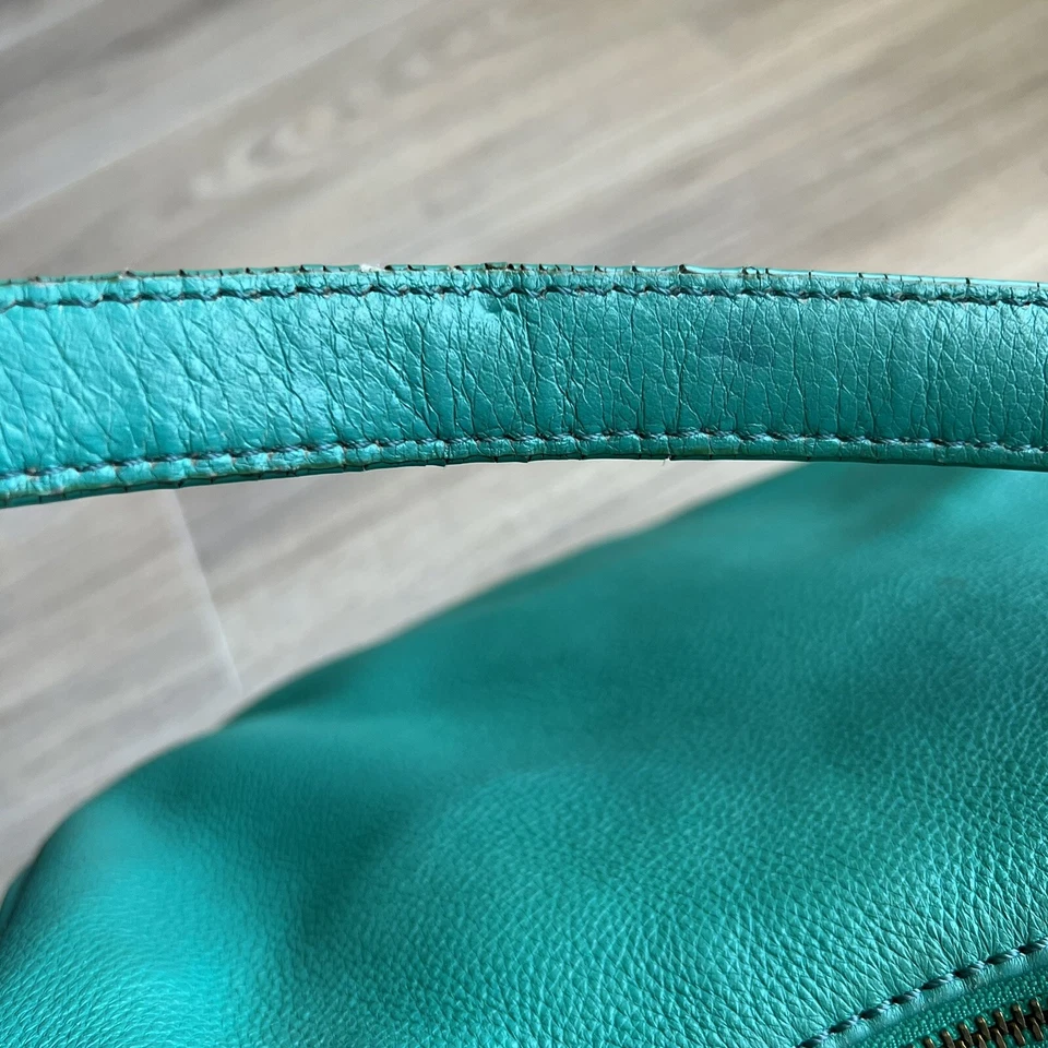 Bolso de Hombro Kate Spade Cobble Hill Finley Bolso de Mano Cuero Guijarro Verde azulado Foto 4 de 4