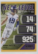 2021 Score Next Level Stats Gold Adam Thielen #NL13 1b1z