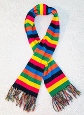 Tommy Hilfiger Tommy Jeans Scarf Girl's Women's One Size Striped Colorful 56.5"