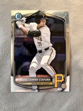 Sammy Stafura 2025 Bowman Draft #BDC-187 Pittsburgh Pirates Chrome