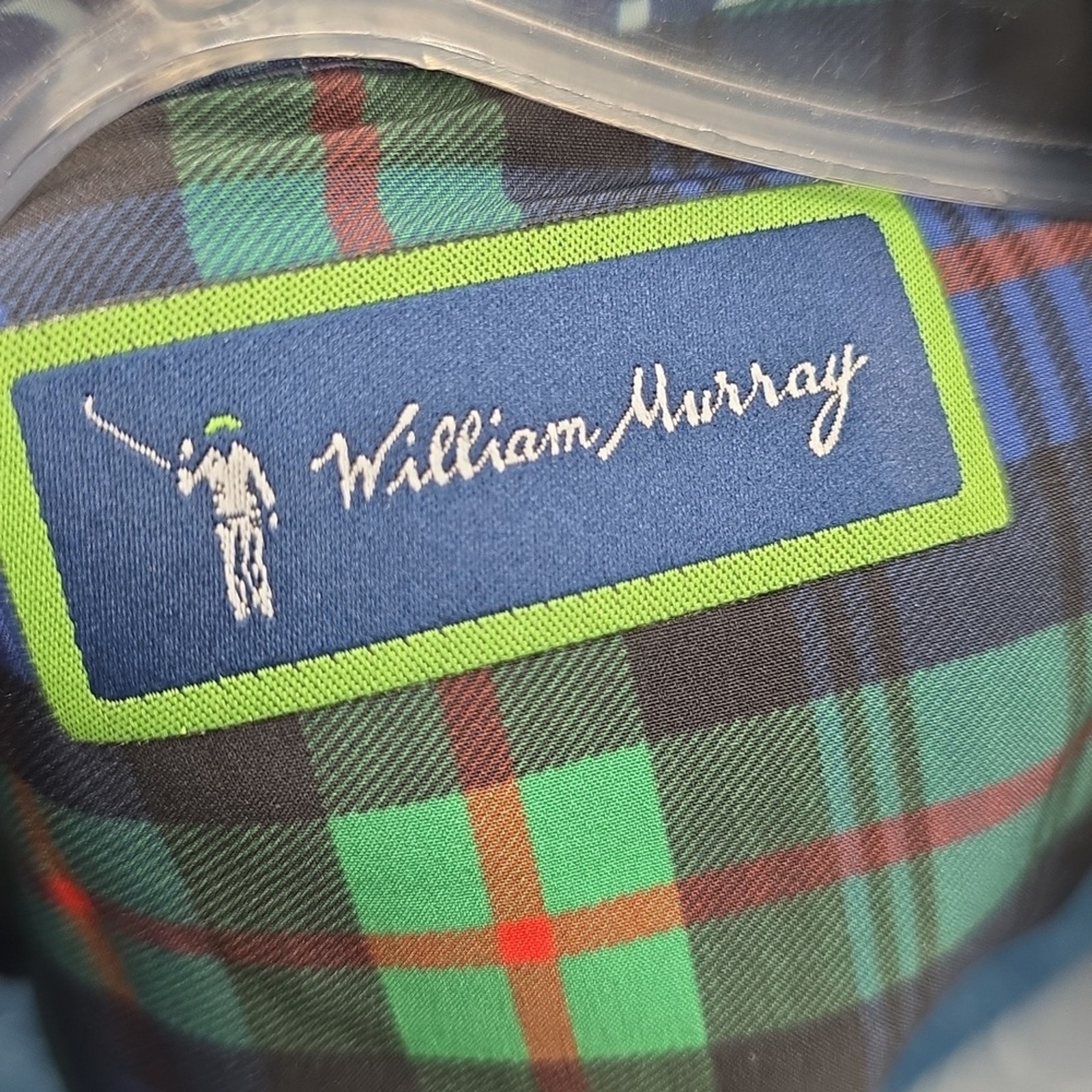 William Murray Golf Blue Patterned Button Down Sh… - image 7