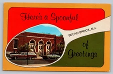 Here's A Spoonful Of Greetings Bound Brook New Jersey NJ Vintage Postcard