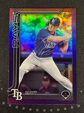 2025 Topps Update #US48 Matt Thaiss Purple Foil /250 Tampa Bay Rays