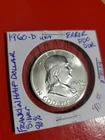 1960 D .90% Silver Benjamin Franklin Half Dollar Coin In 2x2 Protection DDO,DDR.