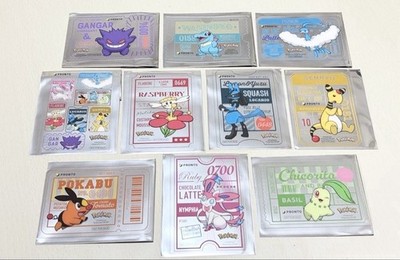 Pokemon × PRONTO CAFE Complete 10 Types of PROMO Clear Card Japan 2025 Rare