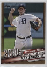 2020 Topps Decades Best Award Winners Gold 48/50 Max Scherzer #DB-97 1f1