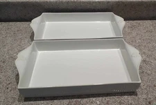 Lenox Butler's Pantry Rectangular Baker Dish Cream Color 17.75”X10”X2.25”