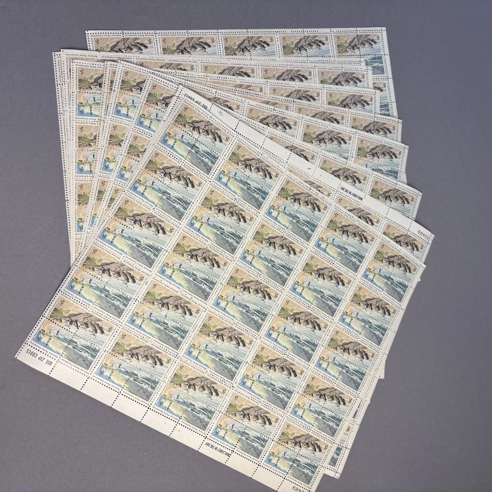 9 Full  Sheets (900) Stamps NATIONAL PARKS CENTENNIAL Cape Hatteras 2¢ 1972 MNH - Image 4 of 4