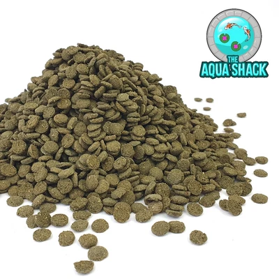 THE AQUA SHACK Mini Super Algae Wafers Fish Food - Pleco Sinking Bottom Feeder UK Bulk