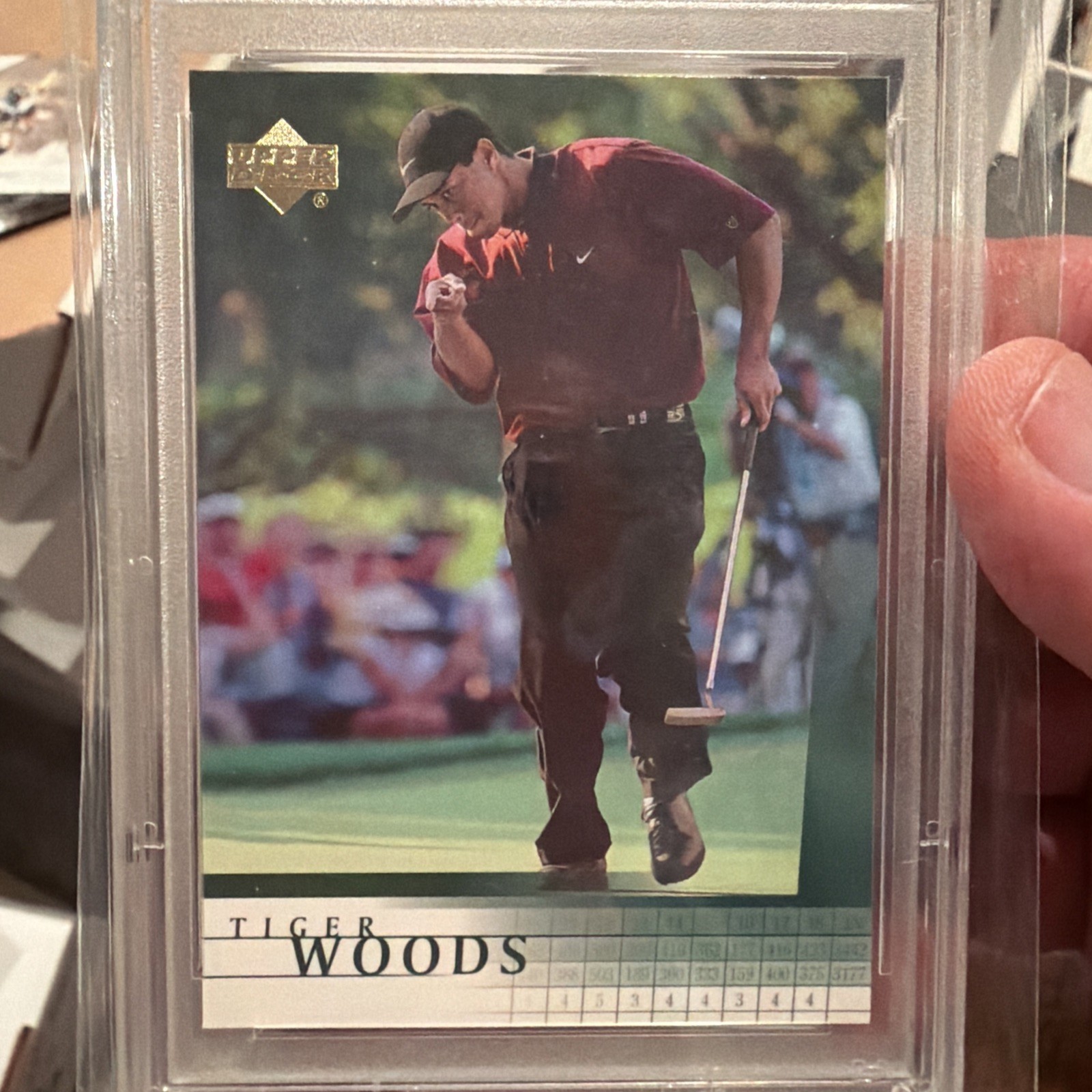 2001 Upper Deck Tiger Woods #1 (RC) PSA 10 GEM MT🔥📈 view 4