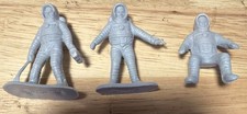 Vintage sets of 3 Astronaut Figures Space Cadets NASA Moon Men Toys Galaxy