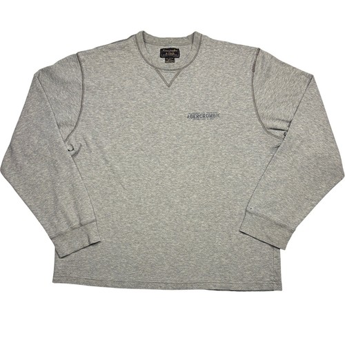 Vintage Abercrombie & Fitch Sweatshirt XL Gray Reliable Outdoor Goods 90s Y2K