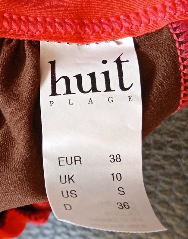 Huit Plage Bikini Gr 38  Neu braun Rot neckholder 2 Teilig - Bild 2 von 4